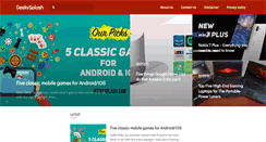 Desktop Screenshot of geekysplash.com